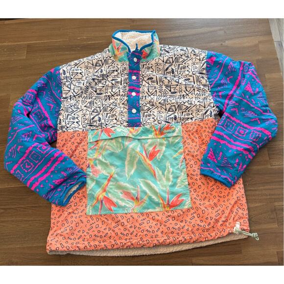 chubbies Other - Chubbies Wanderers Club Pullover Reversible Sherpa Jacket XXL Men's Retro VTG